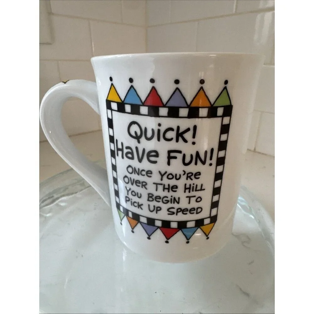 Thrilled to be 30 Something Years Old Coffee Mug by Lorrie Veasey